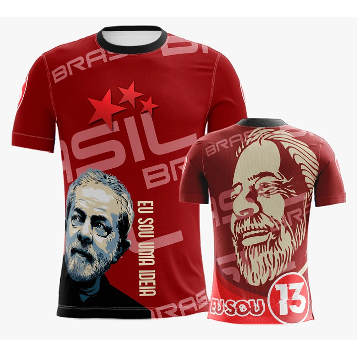 10 Artes Vetor Camisa Lula Eleições Política Sublimação Arquivos Corel Draw 5