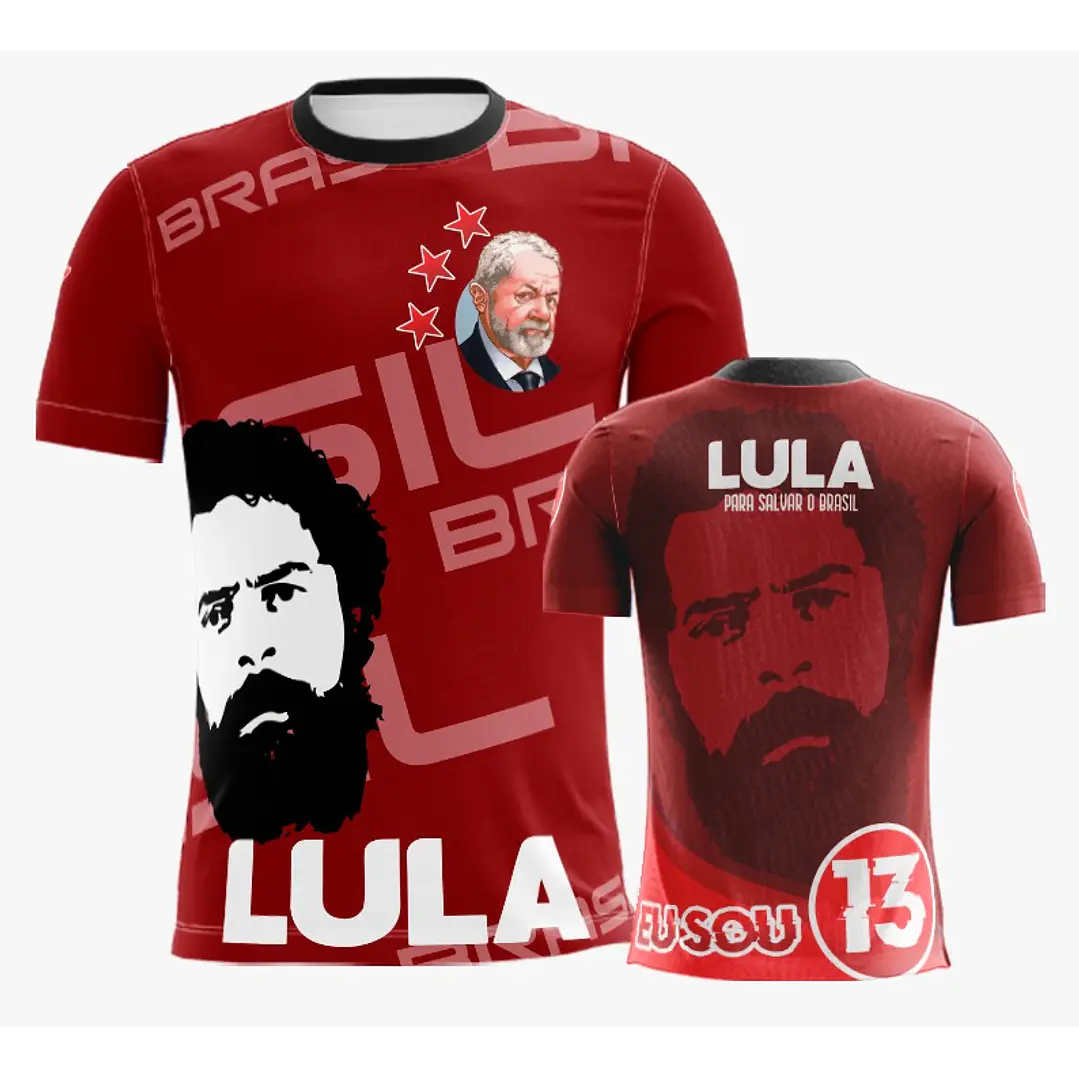 10 Artes Vetor Camisa Lula Eleições Política Sublimação Arquivos Corel Draw 6