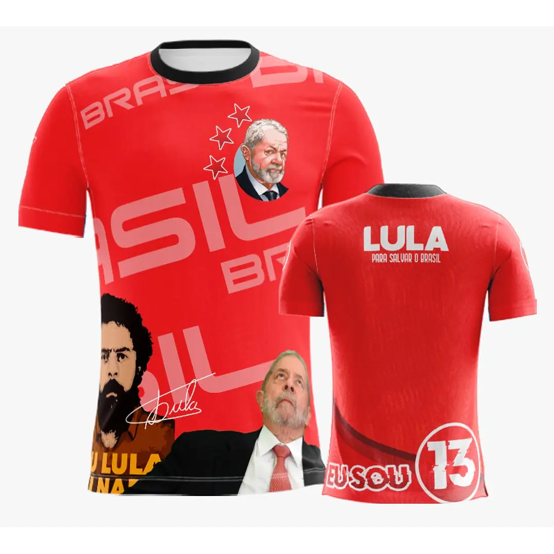 10 Artes Vetor Camisa Lula Eleições Política Sublimação Arquivos Corel Draw 8