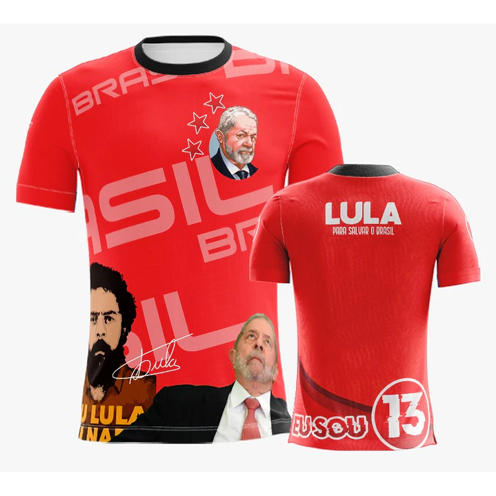 10 Artes Vetor Camisa Lula Eleições Política Sublimação Arquivos Corel Draw 8