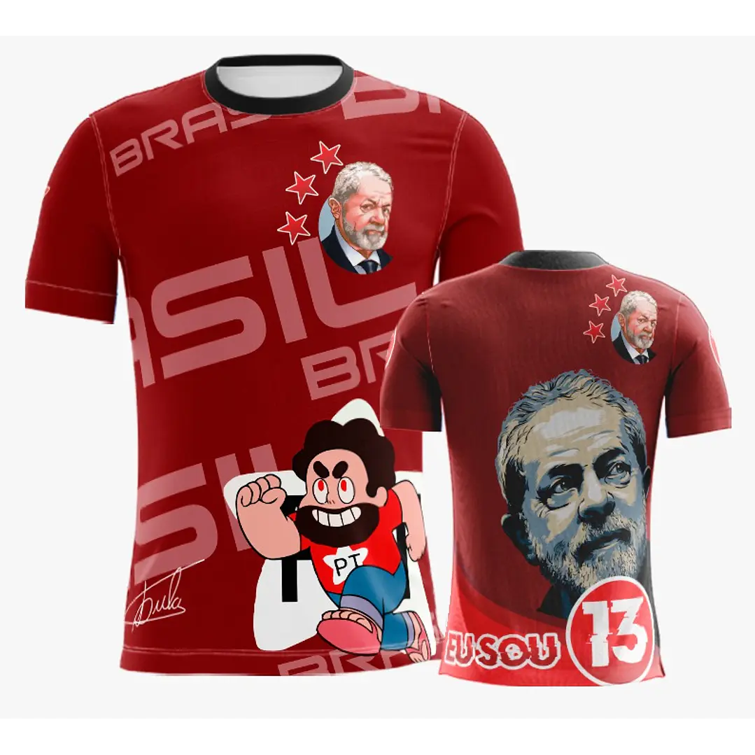10 Artes Vetor Camisa Lula Eleições Política Sublimação Arquivos Corel Draw 11