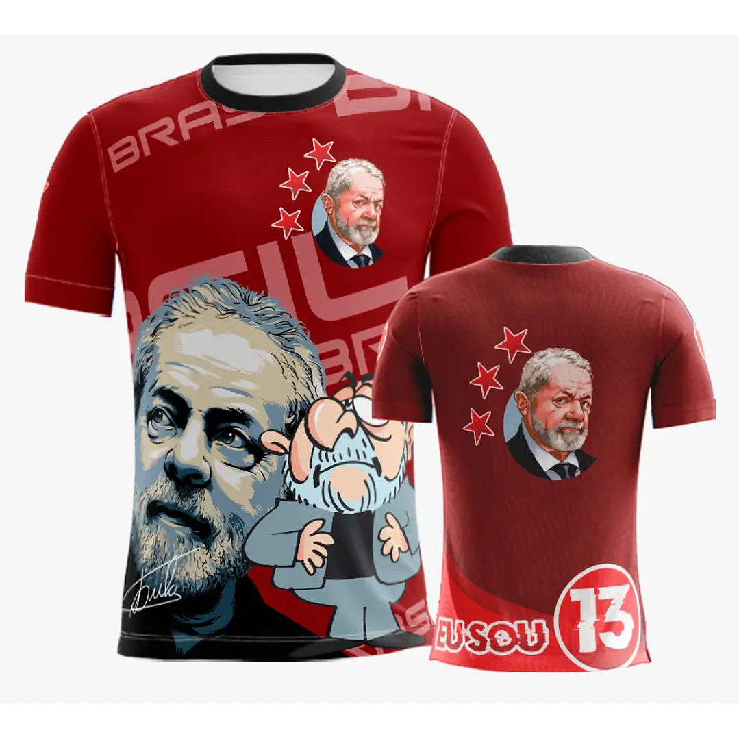 10 Artes Vetor Camisa Lula Eleições Política Sublimação Arquivos Corel Draw 12