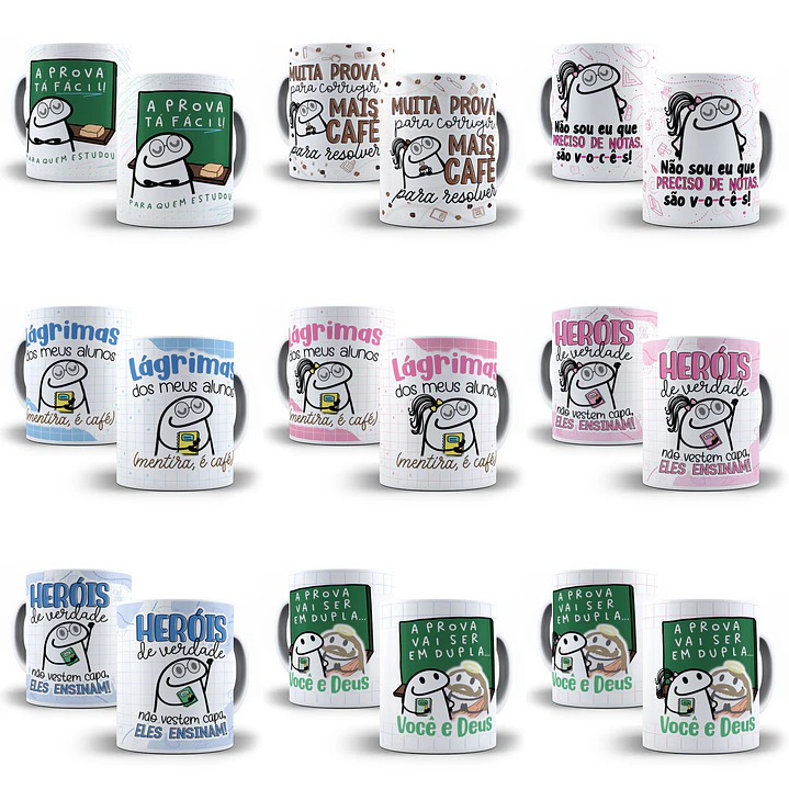 25 Artes Caneca Flork Dia dos Professores Arquivos Editáveis Pdf  1