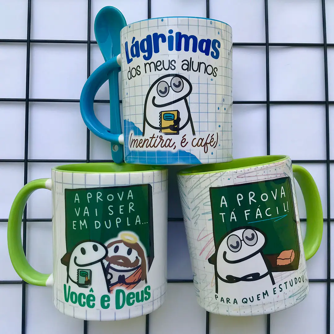 25 Artes Caneca Flork Dia dos Professores Arquivos Editáveis Pdf  3