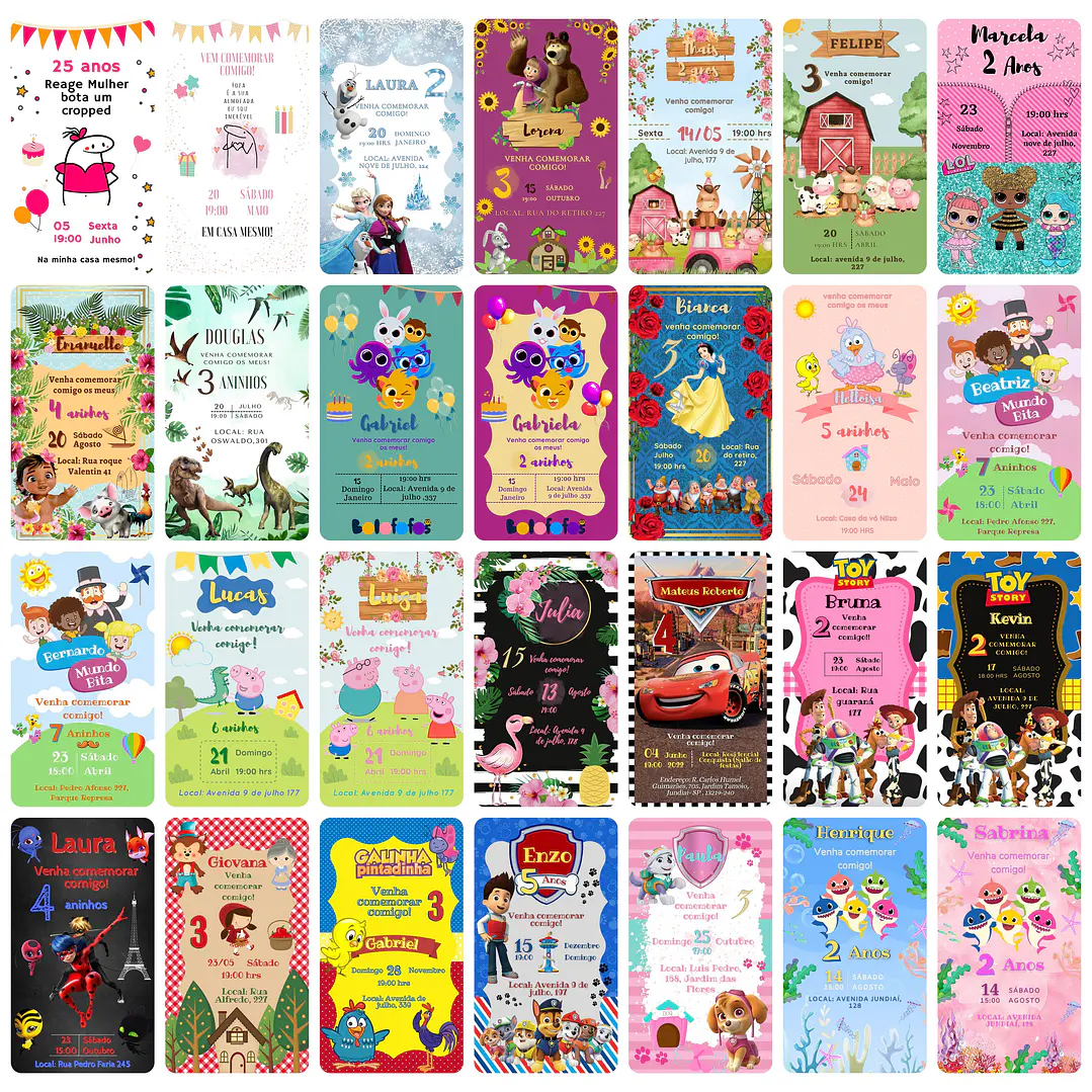 Pack Canva Convites Digitais Lucrativos Templates Editáveis 150 Artes 3