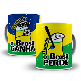 6 Artes Caneca Flork Brasil Copa do Mundo Sublimação Baixar Grátis