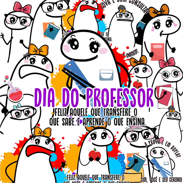 Kit Digital Flork  Dia dos Professores sem fundo Lt23 Arquivos Png  1