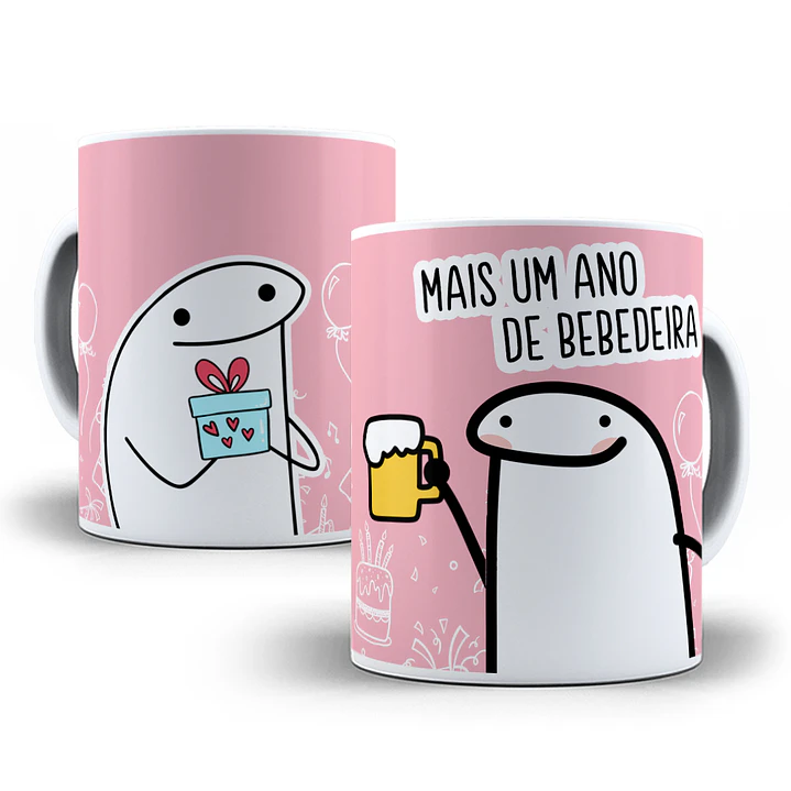 7 Artes Caneca Flork Aniversário Editável Photoshop + Png 10