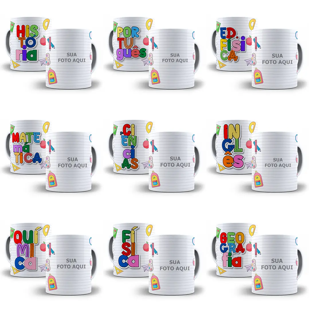 10 Artes Caneca Professores Matérias Aniversário Arquivos Jpg 1