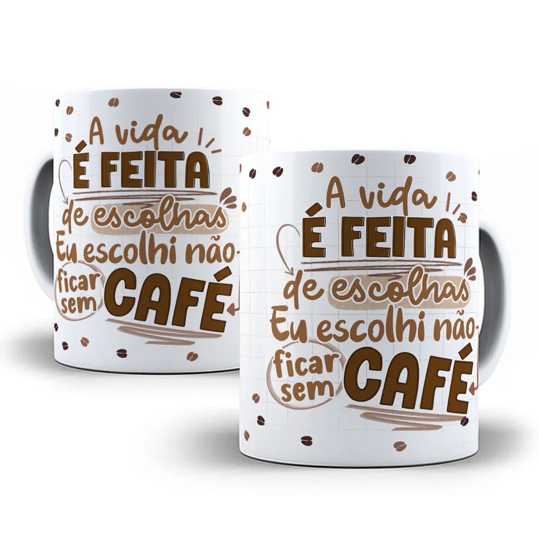 22 Artes Caneca Flork Café Pdf Editável + Png 4