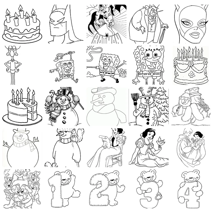 5.500 Desenhos Infantil para Colorir Pintar e Imprimir - Arquivos Prontos 4