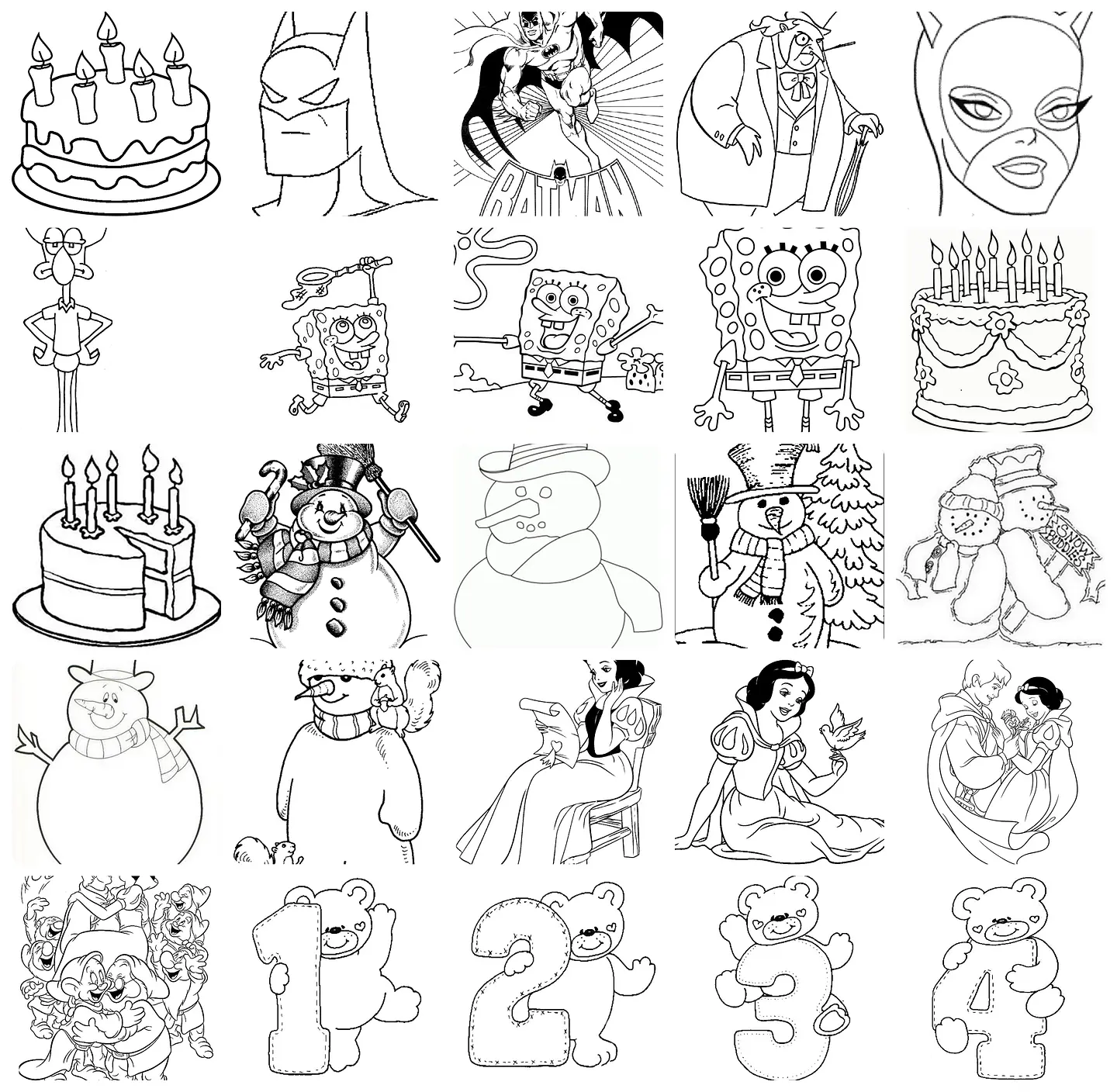 5.500 Desenhos Infantil para Colorir Pintar e Imprimir - Arquivos Prontos 4