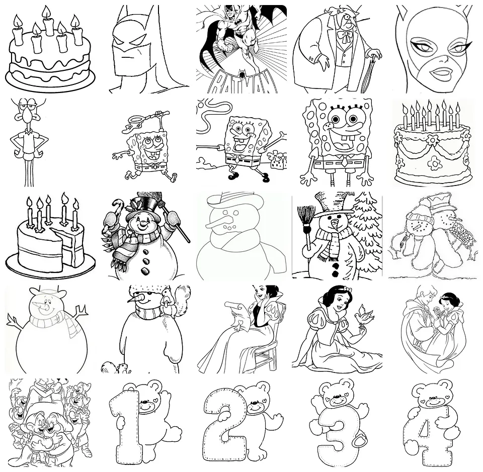 5.500 Desenhos Infantil para Colorir Pintar e Imprimir - Arquivos Prontos 4