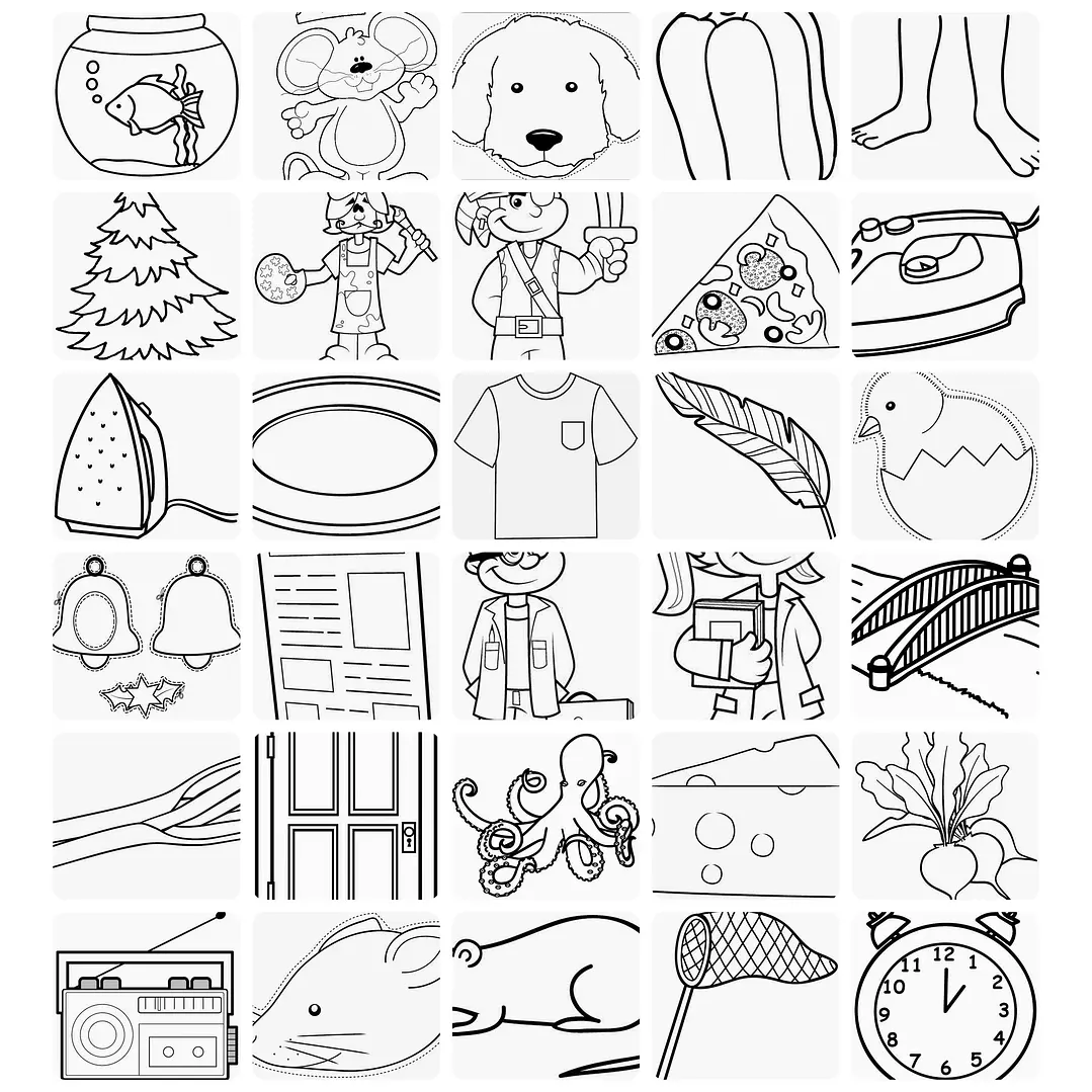 5.500 Desenhos Infantil para Colorir Pintar e Imprimir - Arquivos Prontos 6
