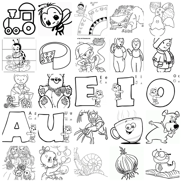 5.500 Desenhos Infantil para Colorir Pintar e Imprimir - Arquivos Prontos 7