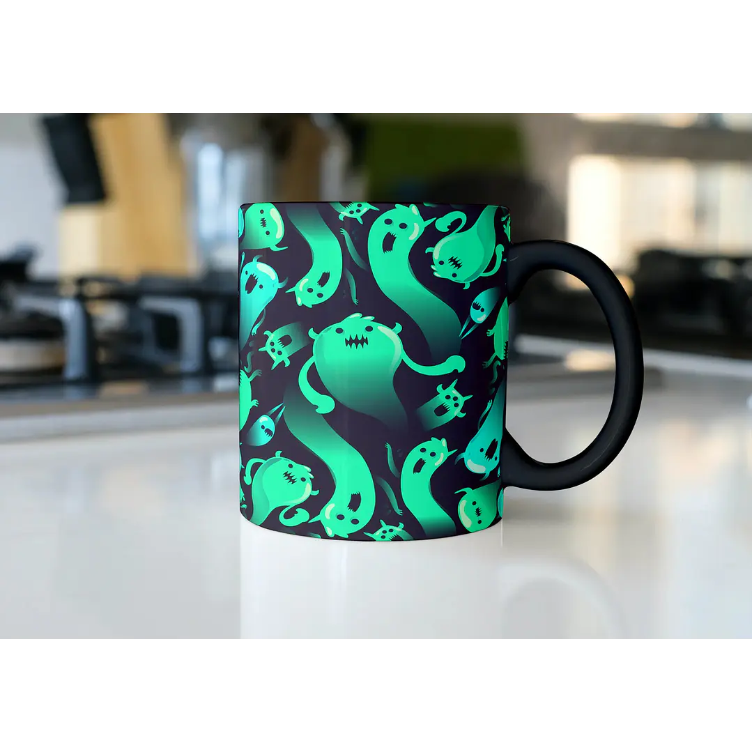 10 Artes para Caneca Halloween Editável Corel Draw + Png 3