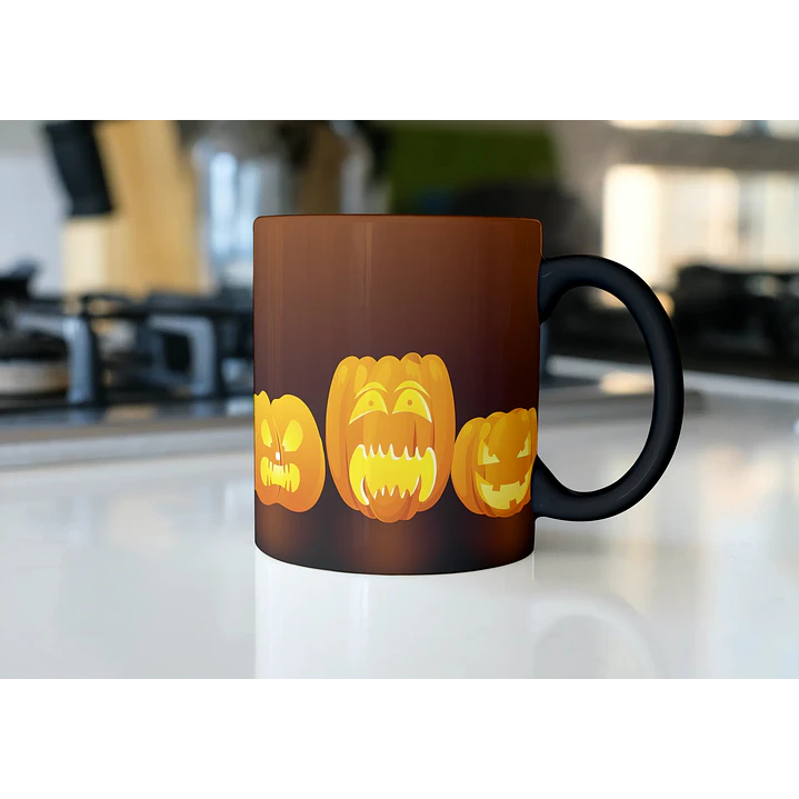 10 Artes para Caneca Halloween Editável Corel Draw + Png 9