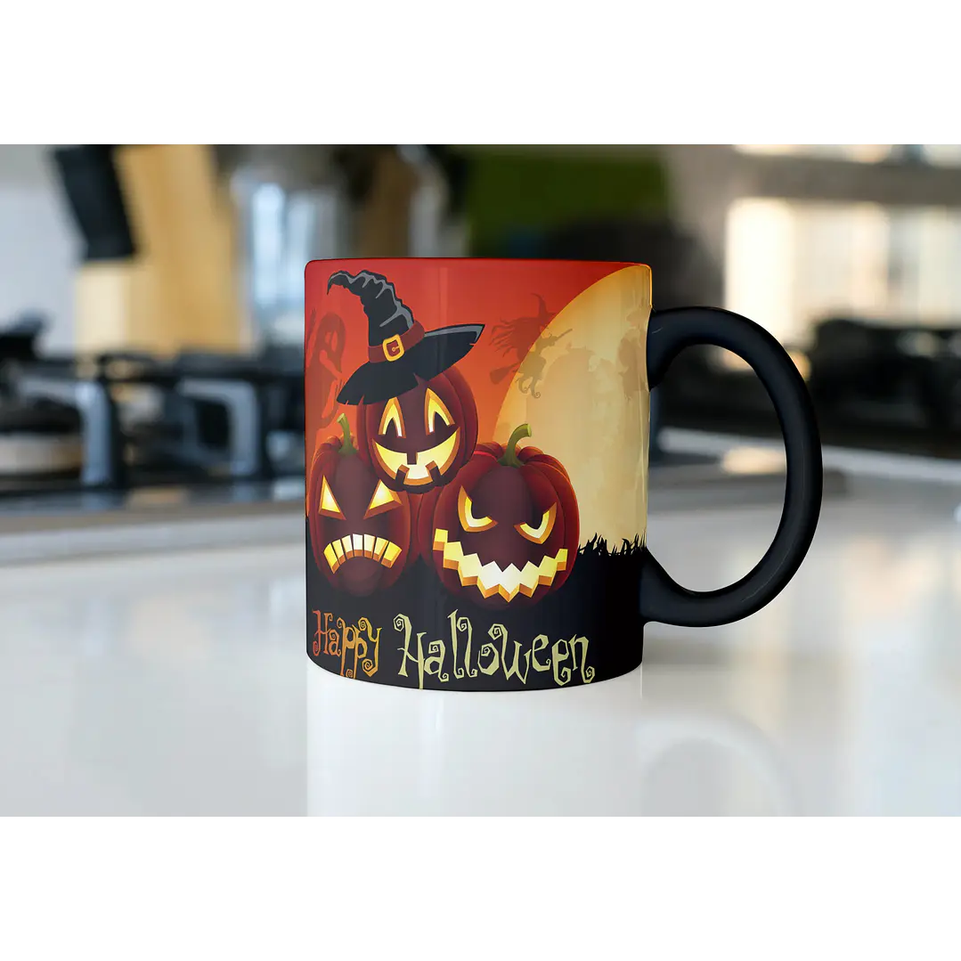 10 Artes para Caneca Halloween Editável Corel Draw + Png 10