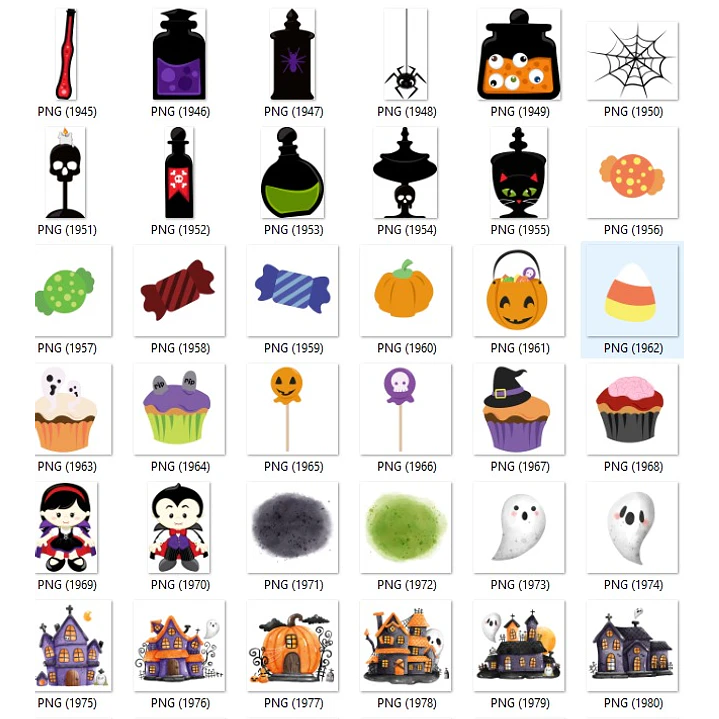 Kit Digital Halloween Dia das Bruxas Arquivos Png e Jpg 4