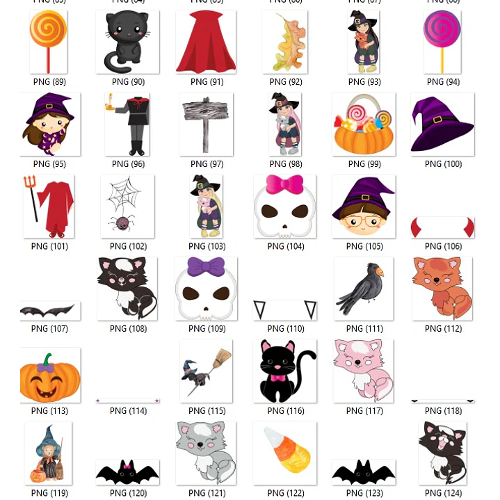 Kit Digital Halloween Dia das Bruxas Arquivos Png e Jpg 9