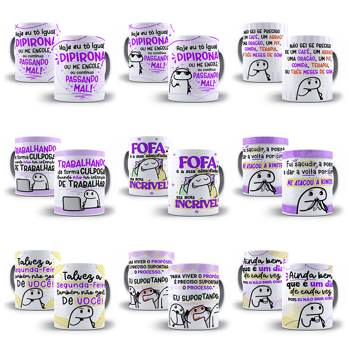Artes Caneca Flork Frases Engraçadas Feed + Jpg 1