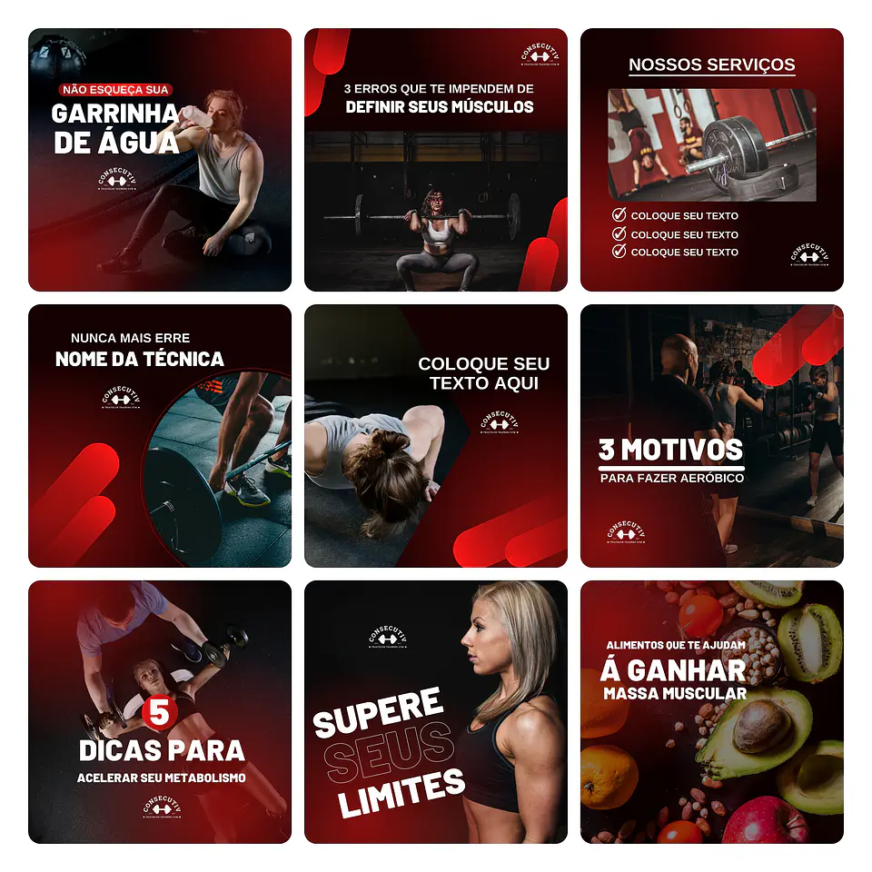 Pack Canva Academia Template Editável 30 Artes + Bônus 2