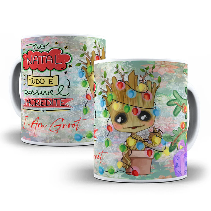 14 Artes Caneca e Camisa Natal Heróis Natalino Sublimação em Corel Draw + Jpg 5