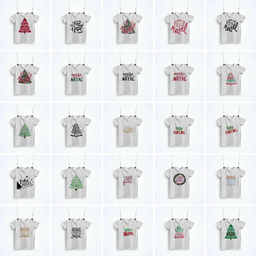 50 Artes Camisa Natal Sublimação em Png  1