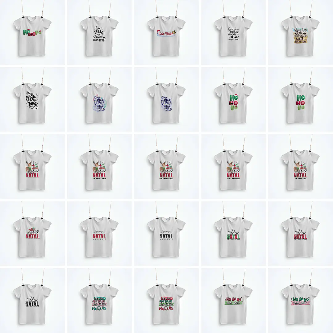 50 Artes Camisa Natal Sublimação em Png  2