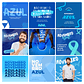 Pack Canva Novembro Azul Template Editável 30 Artes + Bônus - Thumbnail 1