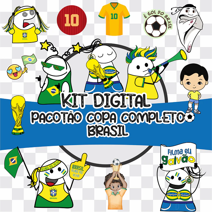 Kit Digital Copa Brasil Flork Sublimação Completa  1