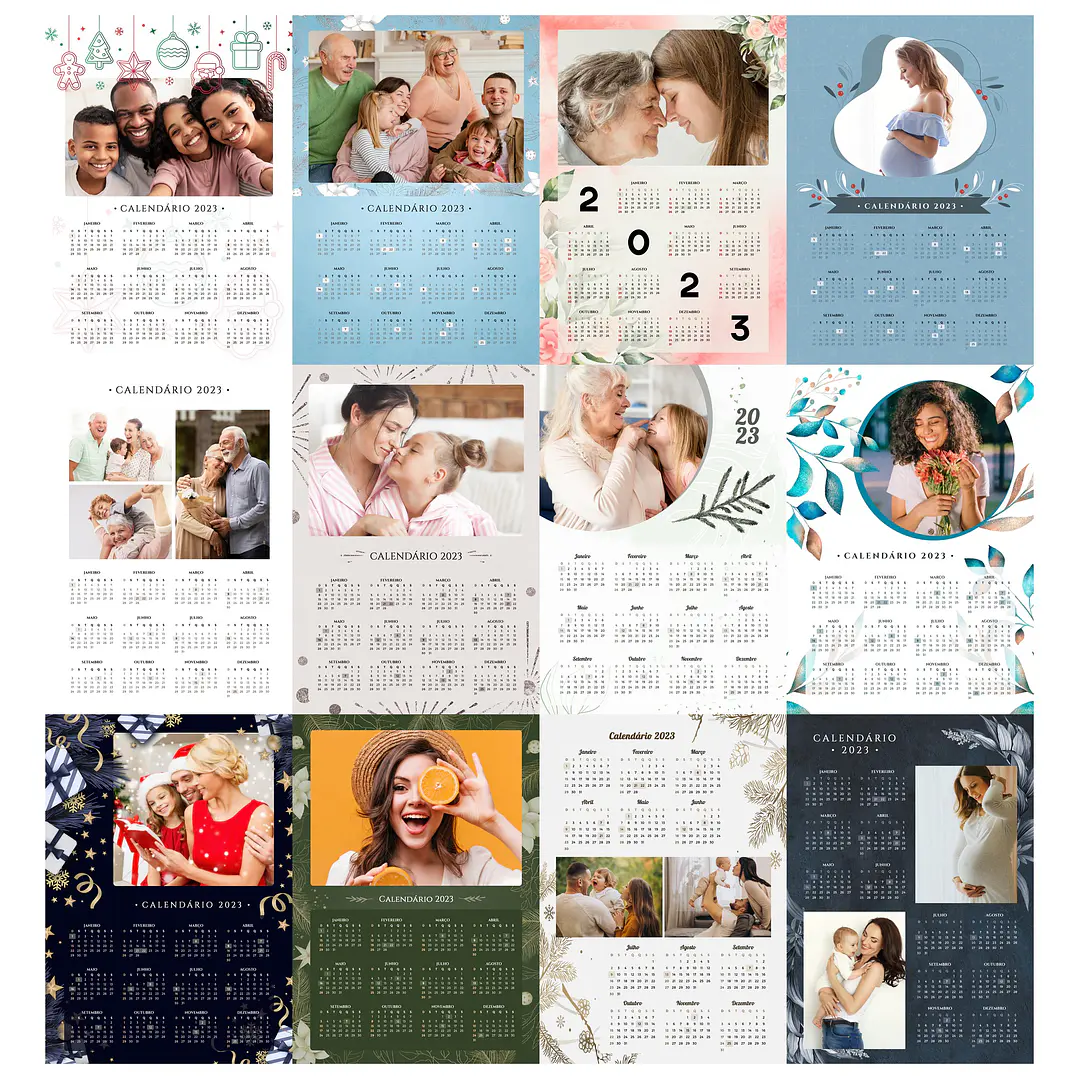 22 Arte Calendários e Polaroide 2023 em Png 1