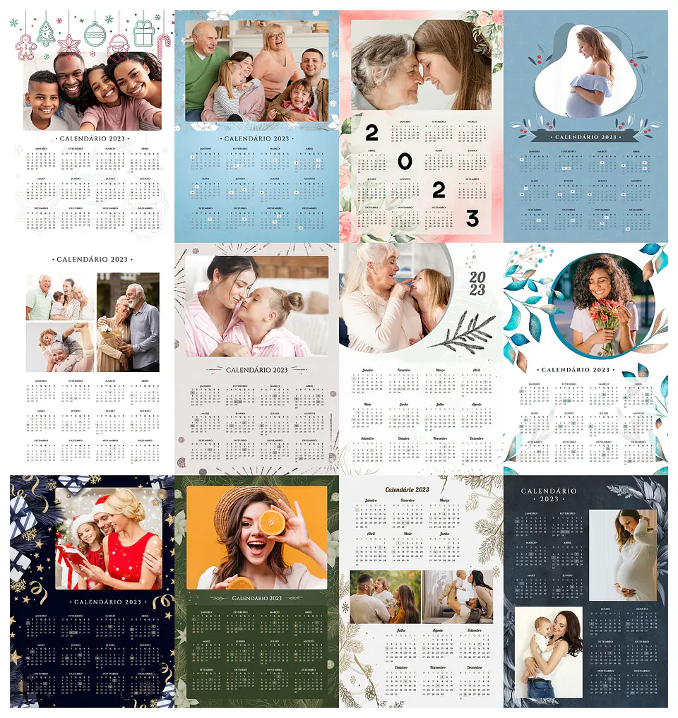 22 Arte Calendários e Polaroide 2023 em Png 1