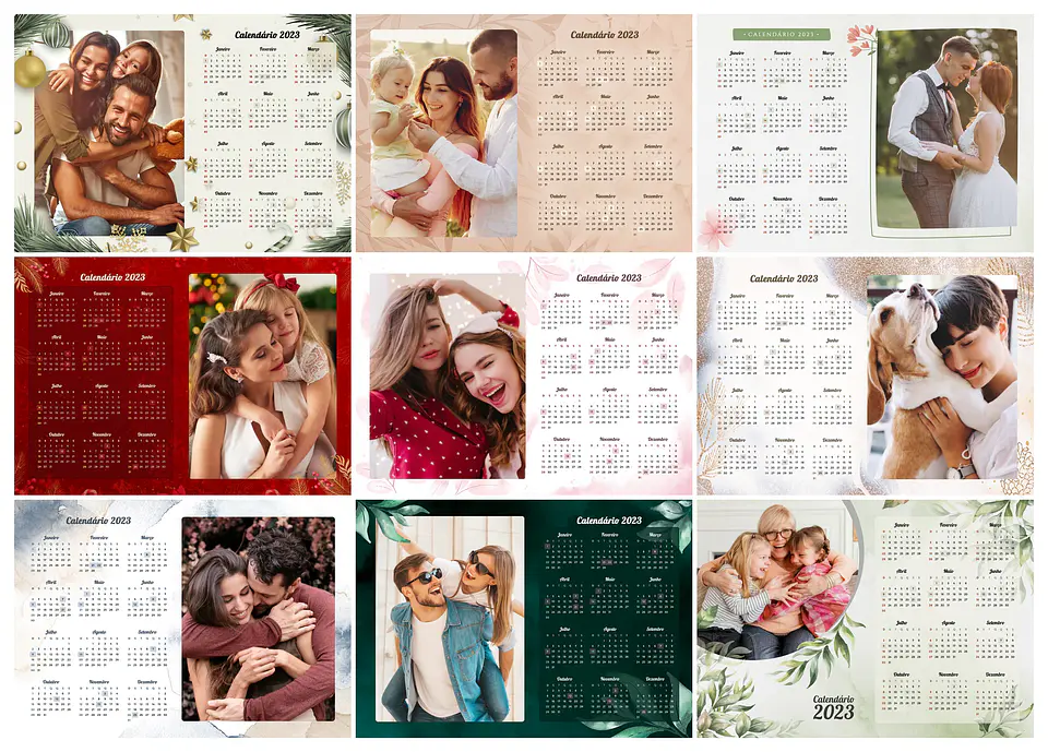 22 Arte Calendários e Polaroide 2023 em Png 2