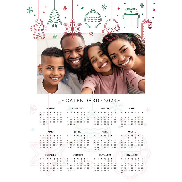 22 Arte Calendários e Polaroide 2023 em Png 3