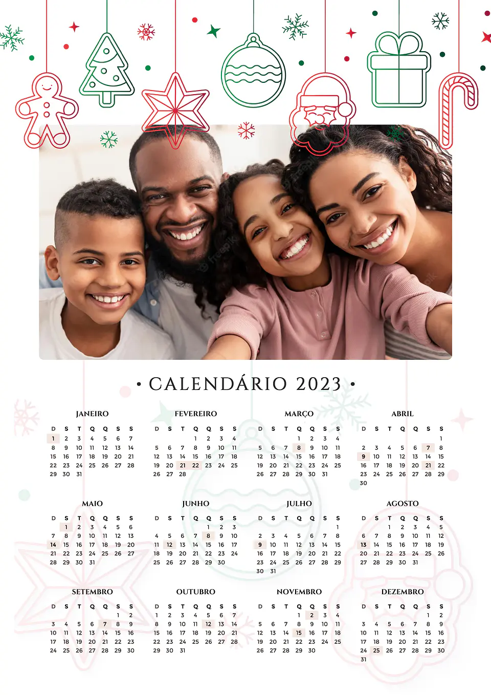 22 Arte Calendários e Polaroide 2023 em Png 3