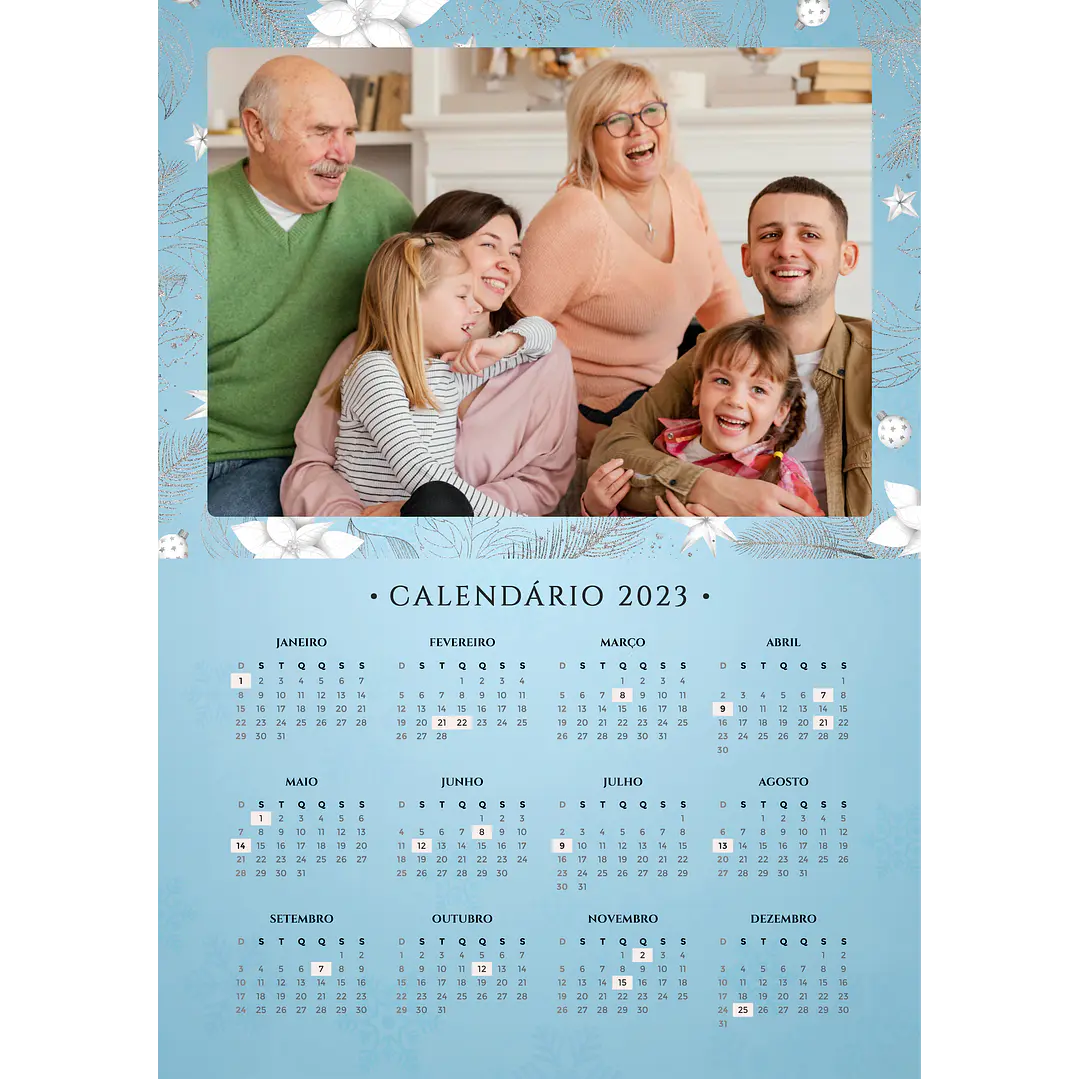 22 Arte Calendários e Polaroide 2023 em Png 4