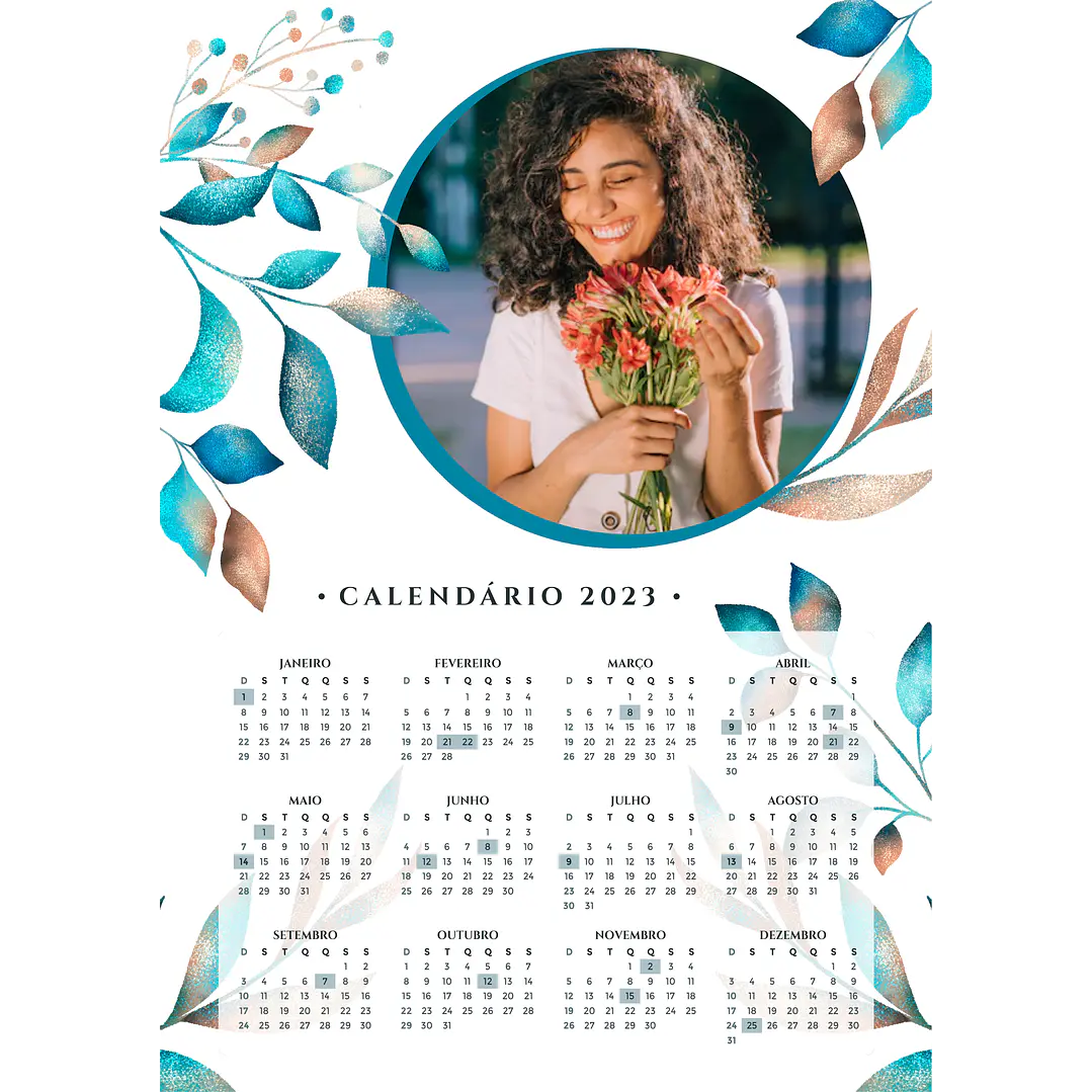 22 Arte Calendários e Polaroide 2023 em Png 9