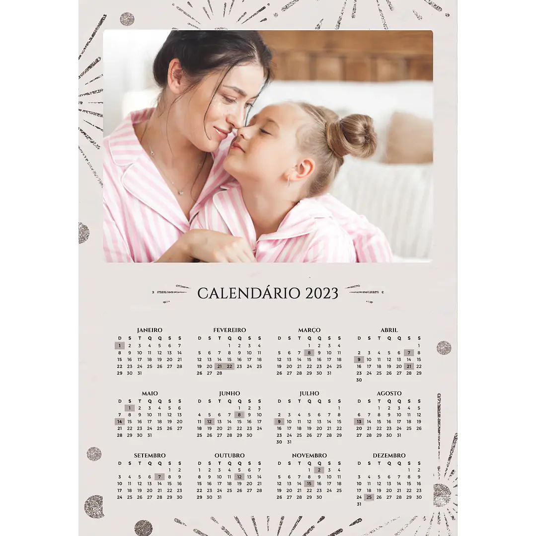22 Arte Calendários e Polaroide 2023 em Png 10