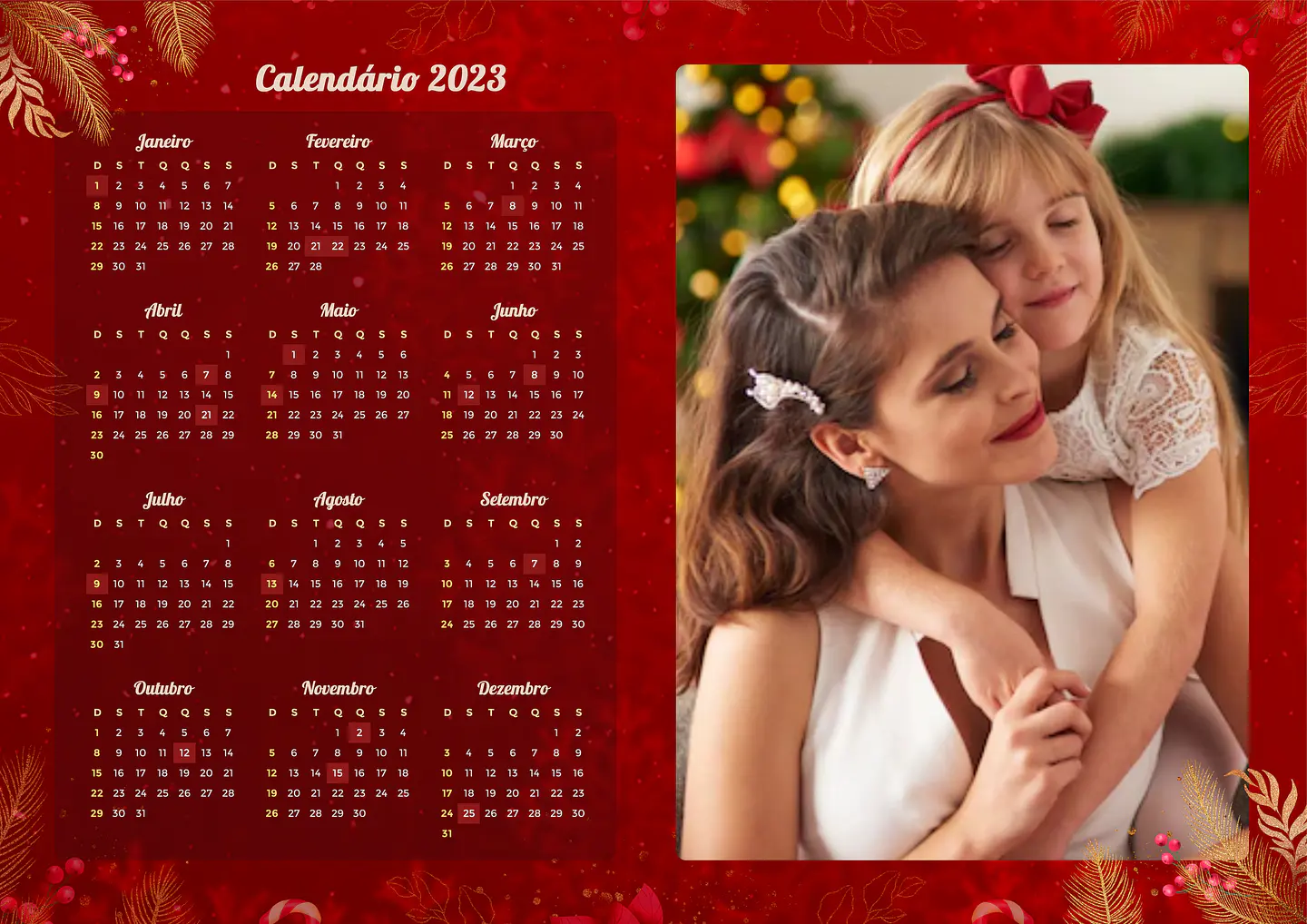 22 Arte Calendários e Polaroide 2023 em Png 11