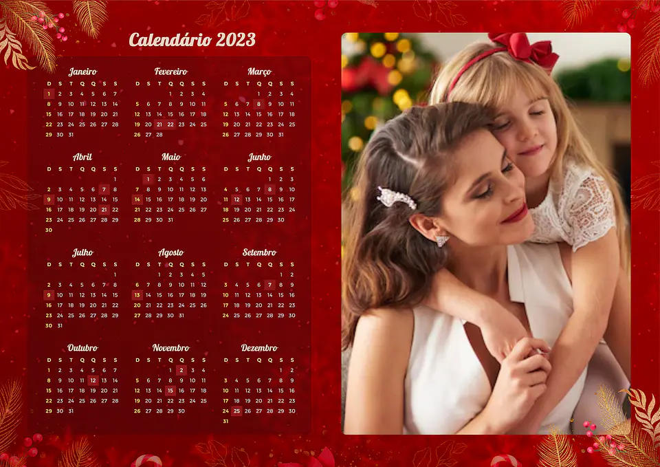 22 Arte Calendários e Polaroide 2023 em Png 11