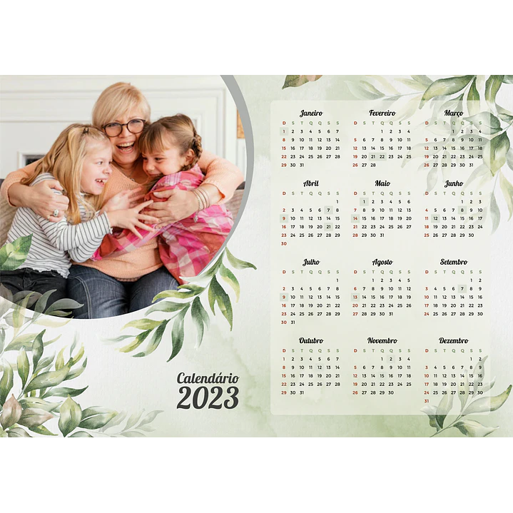 22 Arte Calendários e Polaroide 2023 em Png 12