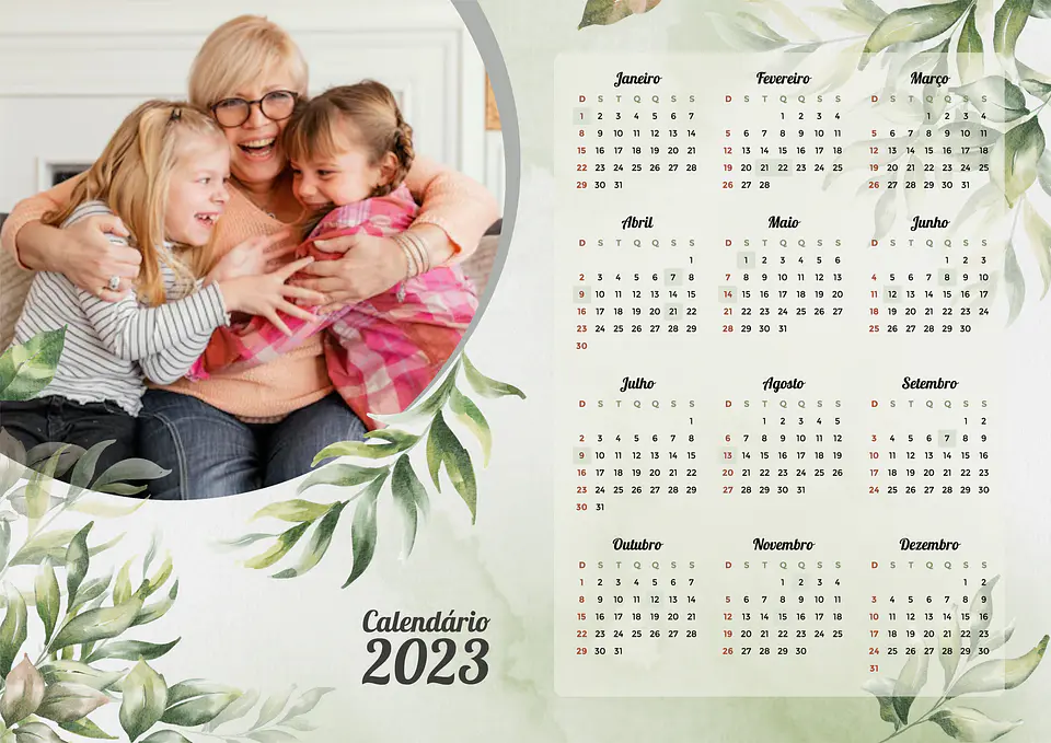 22 Arte Calendários e Polaroide 2023 em Png 12