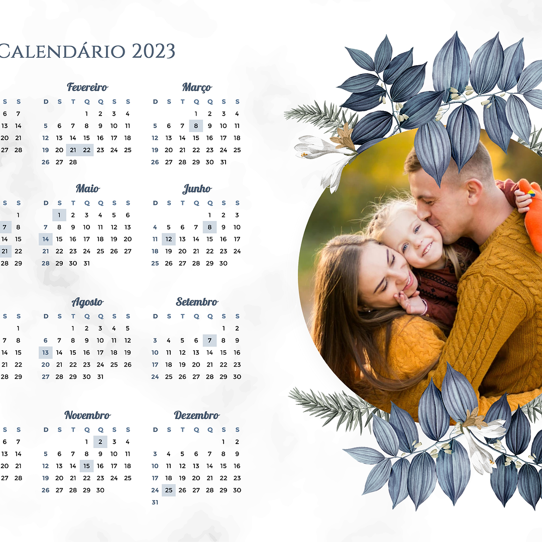 22 Arte Calendários e Polaroide 2023 em Png 13