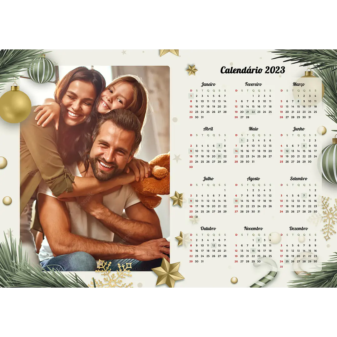 22 Arte Calendários e Polaroide 2023 em Png 14
