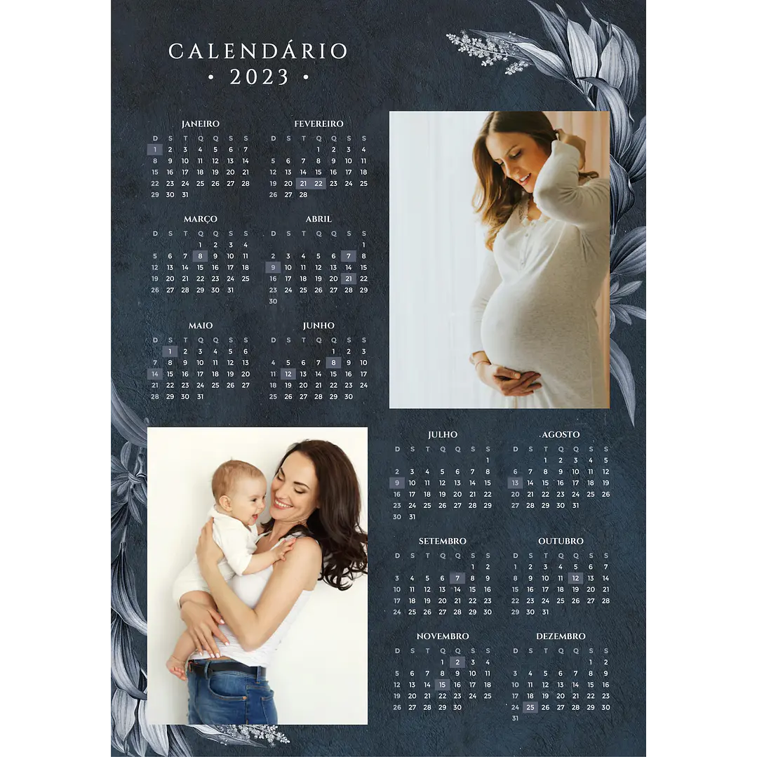 22 Arte Calendários e Polaroide 2023 em Png 6