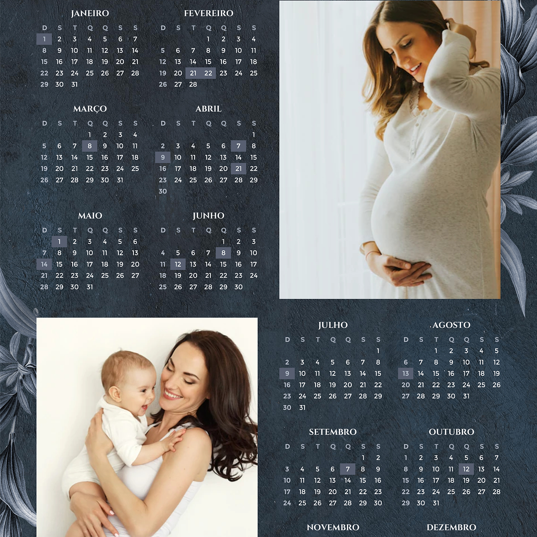 22 Arte Calendários e Polaroide 2023 em Png 6