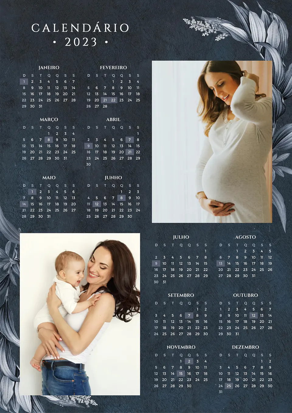 22 Arte Calendários e Polaroide 2023 em Png 6