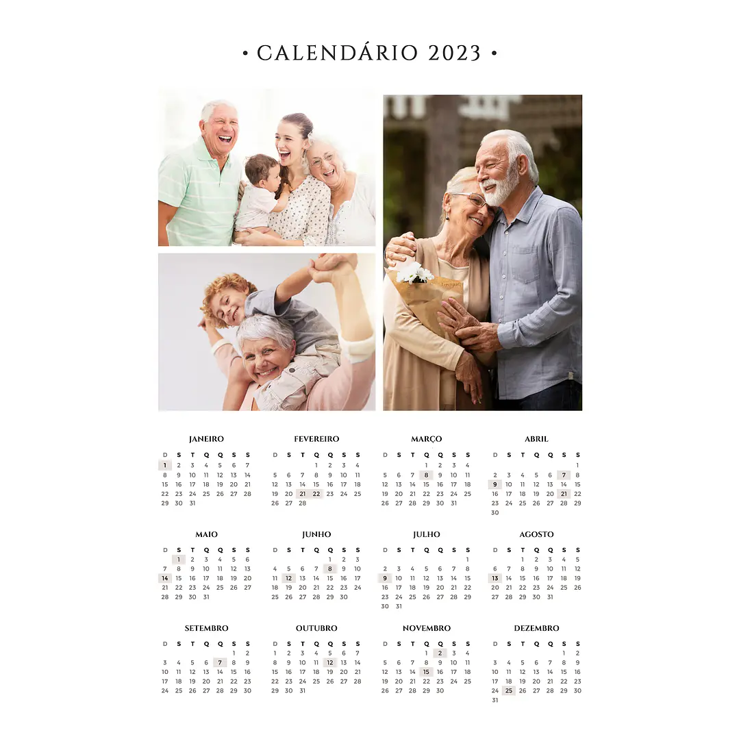 22 Arte Calendários e Polaroide 2023 em Png 8
