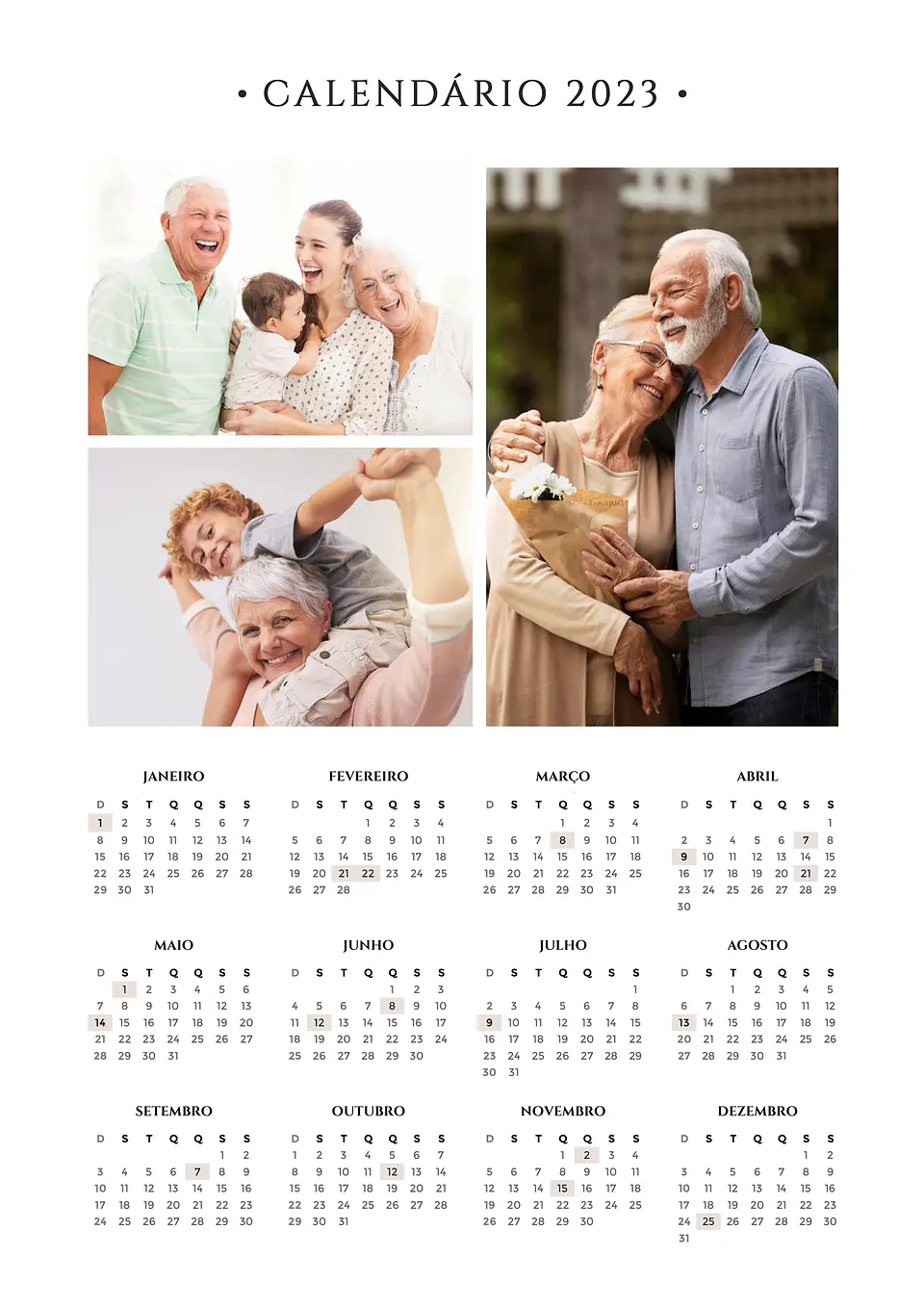 22 Arte Calendários e Polaroide 2023 em Png 8